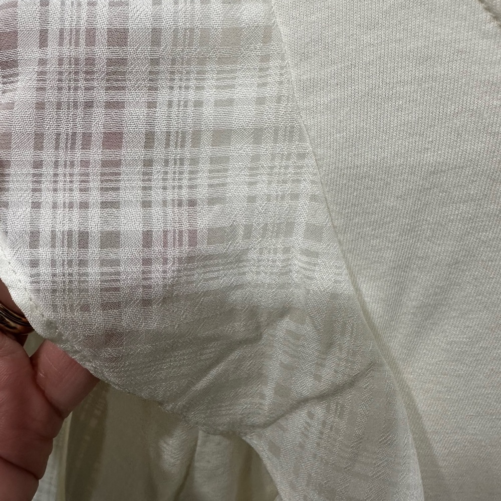 J. Crew Cream Ruffle Blouse - Picture 3 of 10
